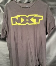 NXT Yellow Logo WWE Mens Black T-shirt XLarge K24 - £7.76 GBP