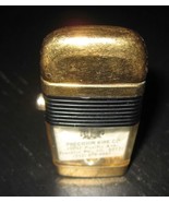 SCRIPTO Mini VU Lighter business Precision Wire Black Band Gold Plated L... - $19.99