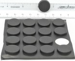 Lot of 16 per Sheet   3/4&quot; x 3/16&quot;   Rubber Bumper Feet   3M Adhesive Ba... - $10.85