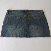 No Boundaries 144665QD Women's Blue Cotton Blend Mini Denim Skirt Size XL(16-28) image 11
