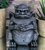 Ebros Winged Fat Ogre Troll Gargoyle Statue 4" High Gargoyles Collectible - $21.99