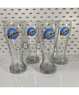 Blue Moon Pilsner Fluted Beer Glasses Lot of 4 - 8” - 16 ounces SET of FOUR - £24.13 GBP