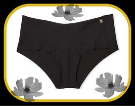 Xl Noir Dark Black Gold Vs Logo No Show Smooth Victorias Secret Hiphugger Panty - £8.77 GBP