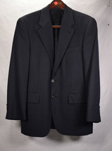 Chaps Ralph Lauren Mens 38 S Wool 2 Button Suit Jacket Pants Navy Blue - £65.90 GBP