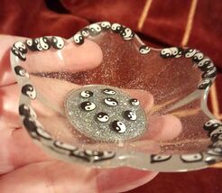 Yin Yang Flower Small Trinket Tray Coins Rings Jewelry Gifts Decor Bar F... - $4.25