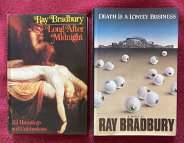 LONG AFTER MIDNIGHT 1976 &amp; DEATH IS A LONELY BUSINESS 1985 Ray Bradbury ... - £26.55 GBP