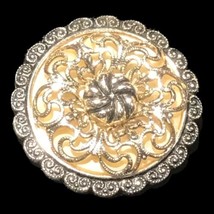 West Germany Western Germany silver tone circle round scarf clip - $15.01