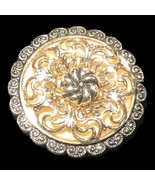 West Germany Western Germany silver tone circle round scarf clip - £11.80 GBP