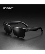 KDEAM AllBlack Polarized Square Sunglasses for Men - $39.99+