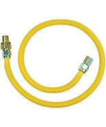 Brasscraft Gas Connector Coated Stainless Steel 48 &quot; 1/2 &quot; Mip X 1/2 &quot; F... - $49.15 CAD