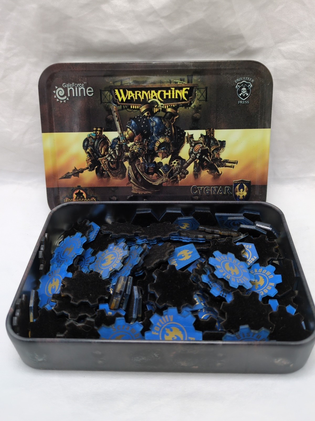 Warmachine Gale Force Nine Accessories Caddie With (100+) Acrylic Tokens - $59.39