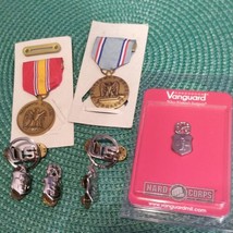 Lot 8 vintage military medals national defense fidelity medical - $34.65