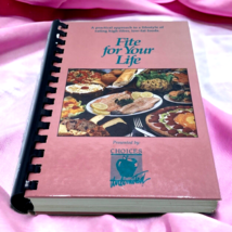 Vintage 1990 Fite For Your Life High-Fiber Low-Fat Cookbook Recipes Cook Book - £11.54 GBP