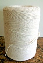 1 Natural Spool 8/4 Poly/Cotton Loom Weaving Rag Rug Carpet Warp Yarn St... - £11.05 GBP
