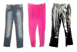 No Boundaries Pants &amp; Jeans Embroidered Pockets, PVC, Geo Print, etc Size 7-13 - £15.56 GBP+