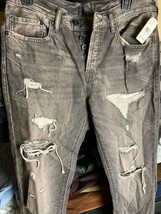 Prps Men&#39;s LeSabre Slim Tapered Fit Distressed Jeans- Grey-E92P53F-30/32 - $99.99