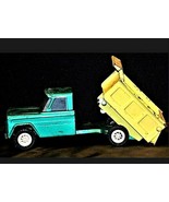 Vintage 1960s Structo Kom Pak Dump Truck Green and Yellow AA19-1431 - £15.65 GBP
