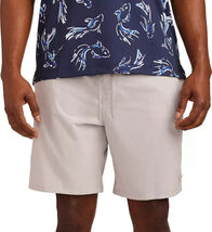 Bad Birdie Men Size Medium Graphite Cream Active Golf Shorts Drawstring ... - $47.99