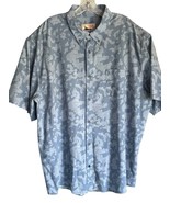 Huk Fishing Shirt Mens 3XL Short Sleeve Button Down w Pocket Blue Camo F... - $33.89 CAD