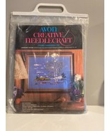 Vintage Avon Creative Needlecraft Lakescape Picture Crewel Embroidery Kit - £12.53 GBP