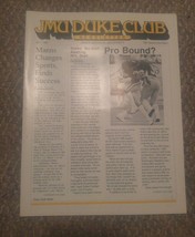 VTG  April 1987 JMU Duke Club Newsletter James Madison University Harris... - £11.79 GBP