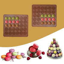 Colate tray types non stick silicone macaron mold 48 30 holes macaroon pastry oven 883 thumb200