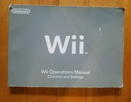 Nintendo Wii Operations Manuals - Channels and Settings and System Setup... - $152.03 MXN