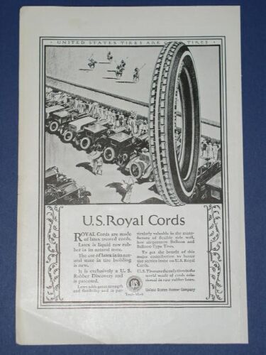 U. S. Royal Tire National Geographic Magazine Ad Vintage 1924 - $14.99