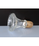 Vintage Clear Art Deco Glass Decanter Stopper - 3.5 inch - $33.45 CAD
