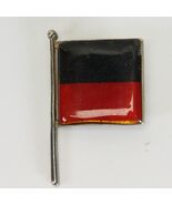Enamel Flag Lapel Pin DMK Party Black and Red 1.2&quot; W x 1.9&quot; H - €8,46 EUR