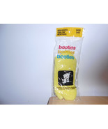 Vintage Brushed Yellow Orlon Booties Socks Size 9-11 New In Packaging - $24.18