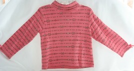 GYMBOREE Size 3T Mauve Pink Winter Top Floral With High Collar Girls - £5.44 GBP