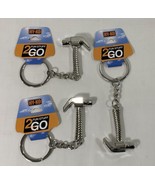 3 Fun Hammer Tool Keychains HY-KO Keychain KH0748  - $201.91 MXN