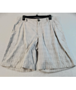 Lululemon Shorts Mens Size 36 Tan Plaid Slash Pockets Logo Pull On Belt ... - £15.97 GBP