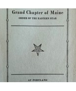 Order Of The Eastern Star 1924 Masonic Maine Grand Chapter Vol X PB Book... - $79.99