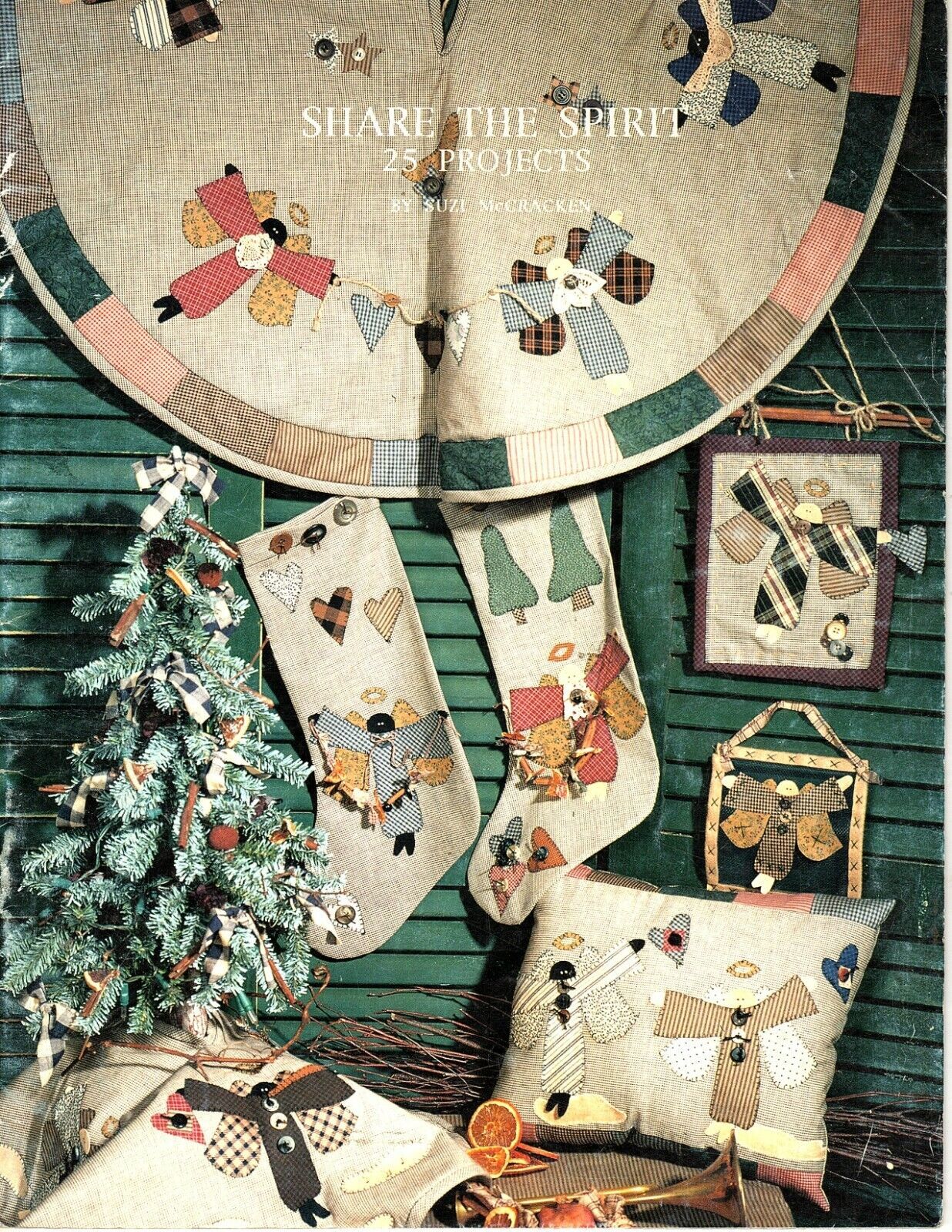The Buckeye Tree Share the Spirit 25 Quilt Pattern Projects Vintage 1996 - $9.37