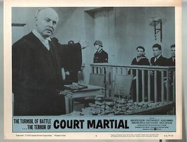 Court Martial-Karlheinz Böhm-Christian Wolff-11x14-Color-Lobby Card-War - £25.93 GBP
