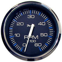 Faria Chesapeake Black 4&quot; Tachometer - 6000 RPM (Gas) (Inboard &amp; I/O) - £96.15 GBP