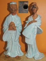 Chinese type Mud Man Woman 9" marked style of Zaccagnini/ Marioni Mudman... - $76.49