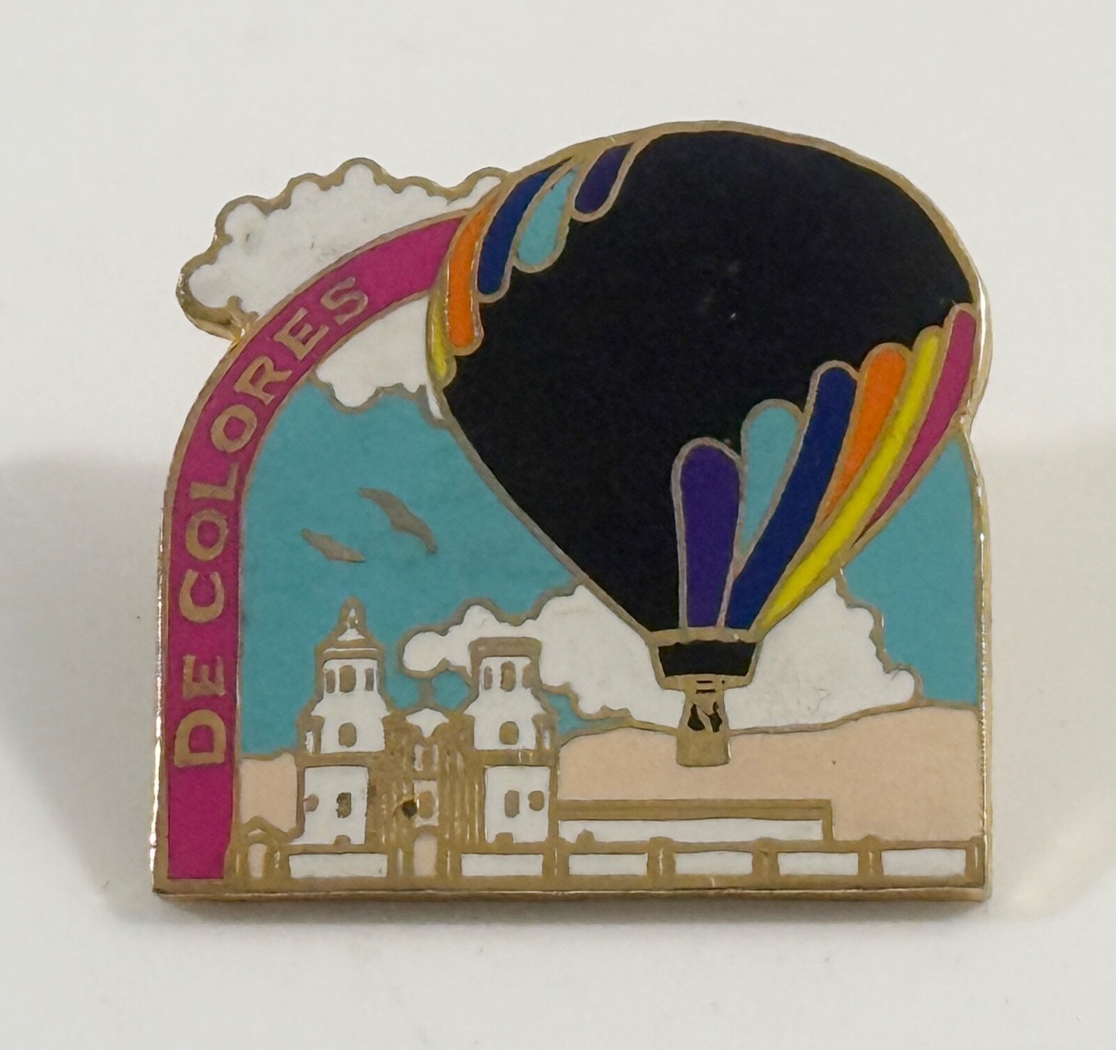 De Colores Balloon Lapel Hat Jacket Pin - $6.92