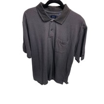 Izod Mens Size XL Navy Blue 1/2 Button Polo Golf Shirt Short Sleeve Tennis - £7.72 GBP