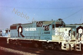 Rock Island 4350 GP38-2 Diesel Locomotive Chicago Area 2 Color Negative 1970s - £5.84 GBP