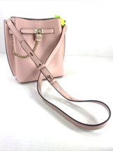 Michael Kors Hamilton Legacy Crossbody Bag Smokey Rose Leather Purse B3C - £68.87 GBP