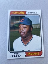 1974 TOPPS BASEBALL CARD # 617 Ted Ford Indians - $2.20