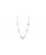 IPPOLITA Onda 7 Station Sterling Silver Necklace With Diamonds $695, New! - $399.42 CAD