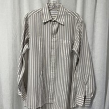 Christian Dior Men&#39;s Striped Button Down Shirt Size 15 32/33 - $24.75