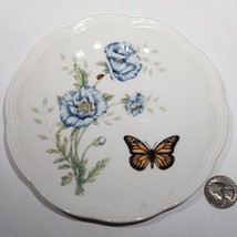 Lenox Butterfly Meadow Monarch 6&quot; Party Plate Laurie Le Luyer Scallop Rim - £7.09 GBP
