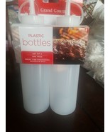 Grand Gourmet Plastic Bottles Set Of 2 BPA Free-Brand New-SHIPS N 24 HOURS - $20.31 CAD