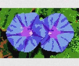 pepita Twin Flowers Needlepoint Canvas - $50.00+