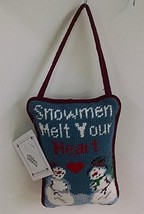 Needlepoint Snowmen Door Hanger - $19.80